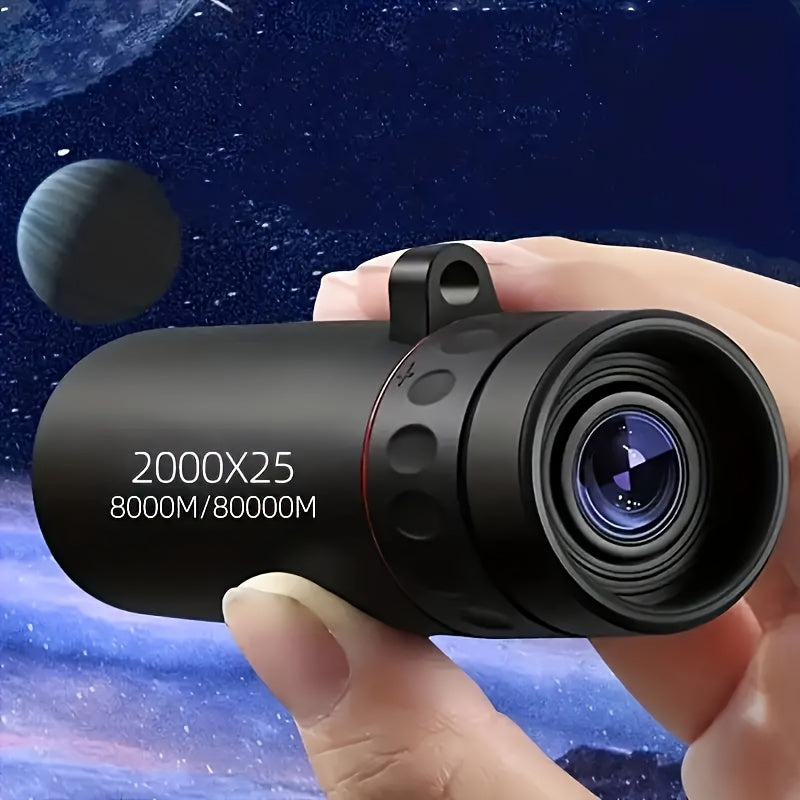 2000x25 HD Monocular Telescope 🔭 | High Power & Pocket-Sized for Outdoor Adventures
