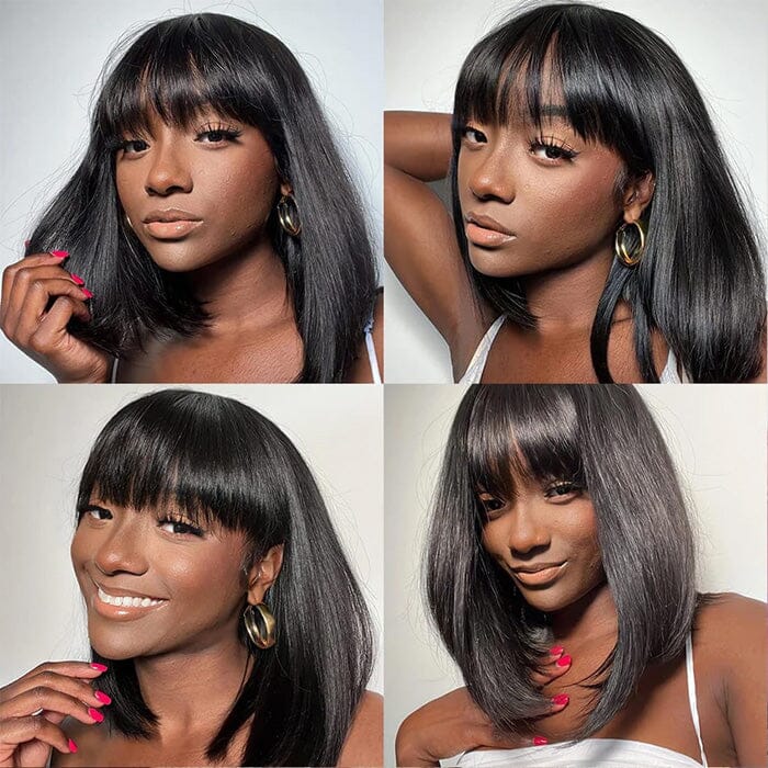 โจ 100% Human Hair โ Natural Bangs for Effortless Style