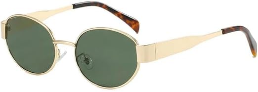 Small Metal Frame Oval Sunglasses For Women Fashion Luxury Shades Uv Eyewear Men Vintage Sun Glasses
