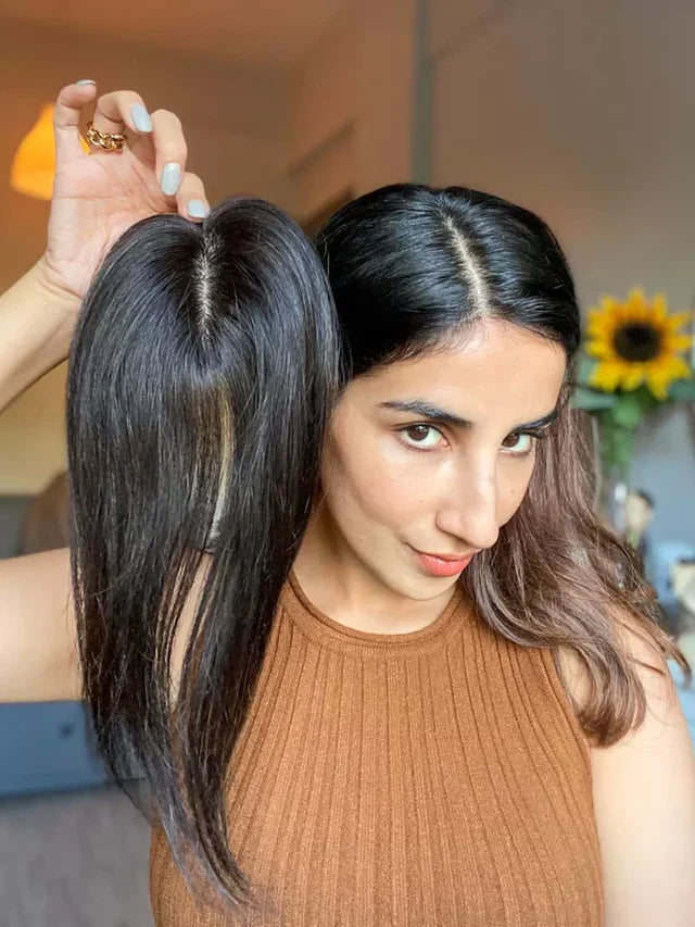 【🔥Hot Sale】Tired of Thinning Hair? | 2x3 Hair Topper for Instant, Natural Coverage 💇‍♀️